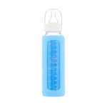 240ml Glass Bottle - Arctic Blue