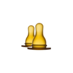 Rubber Nipple 2-Pk Round (0-3mth)